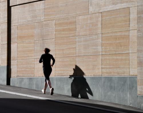 Jogging tra gli uffici